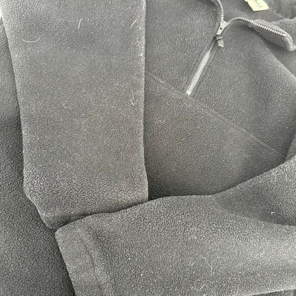 Vintage Gander Mountain Black 1/4 zip fleece size L made in USA GORPCORE - Picture 3 of 7